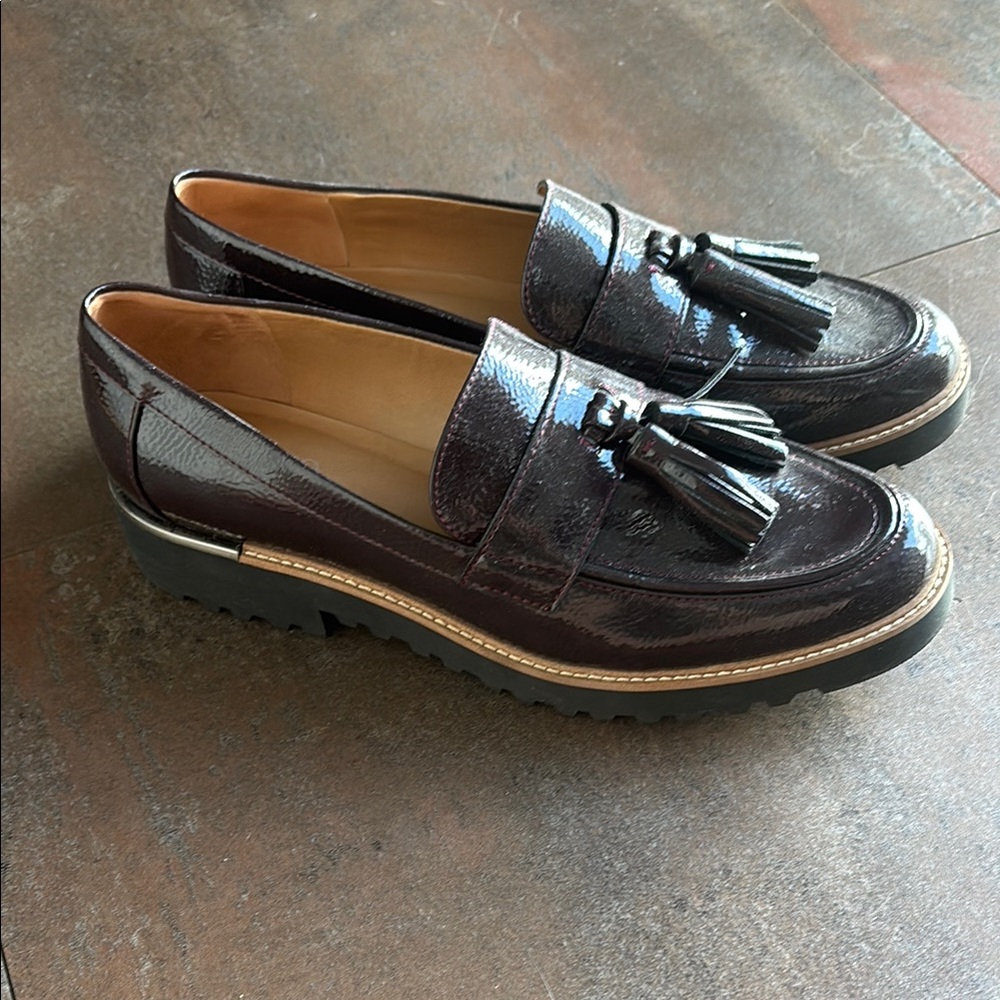 Burgundy Franco Sarto Loafer with Tassel